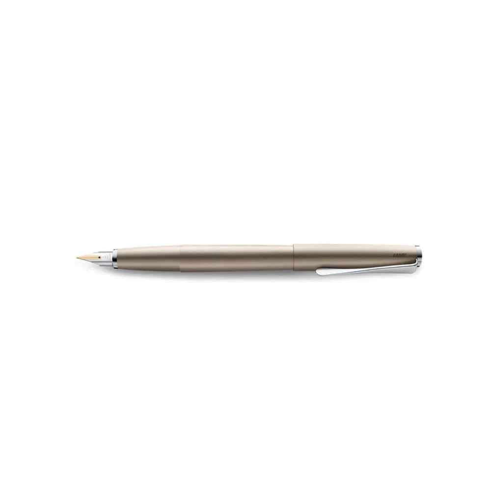 Lamy Studio 068 Palladium Finish with Chrome Trim Fountain Pen - 14Kt Gold Fine Nib