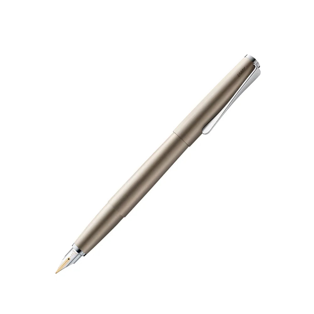 Lamy Studio 068 Palladium Finish with Chrome Trim Fountain Pen - 14Kt Gold Medium Nib