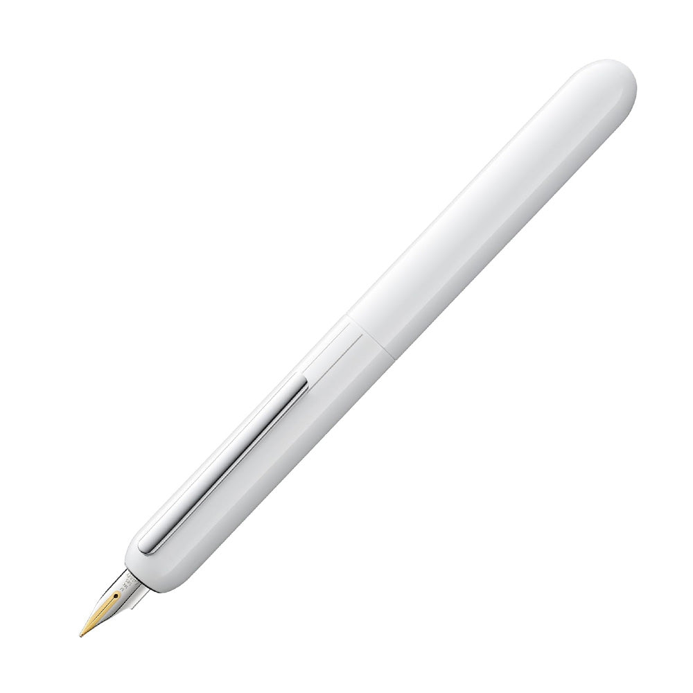 Lamy Dialog3 074 Piano White Fountain Pen - 14Kt Bi-colour Gold Fine Nib