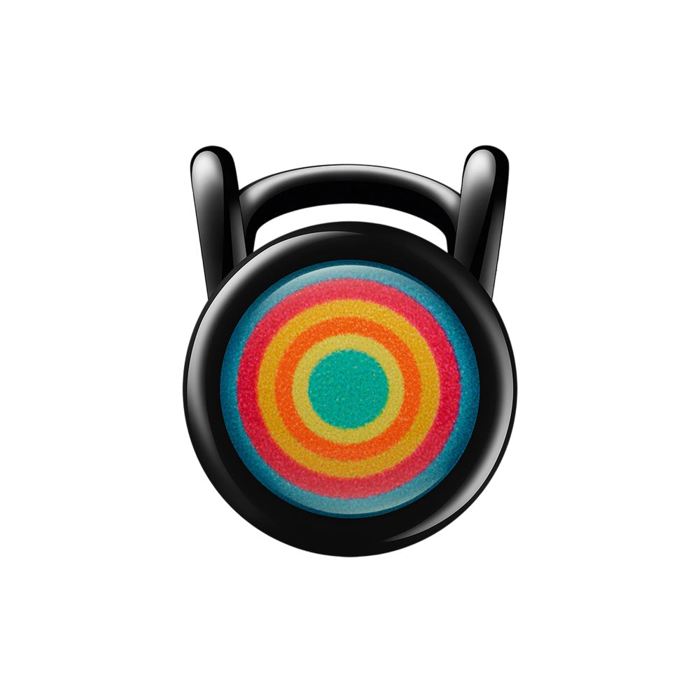 Lamy Safari 0B1 All Black Multicolor Ring Set PVD Fountain Pen (Special Edition) - Medium Nib