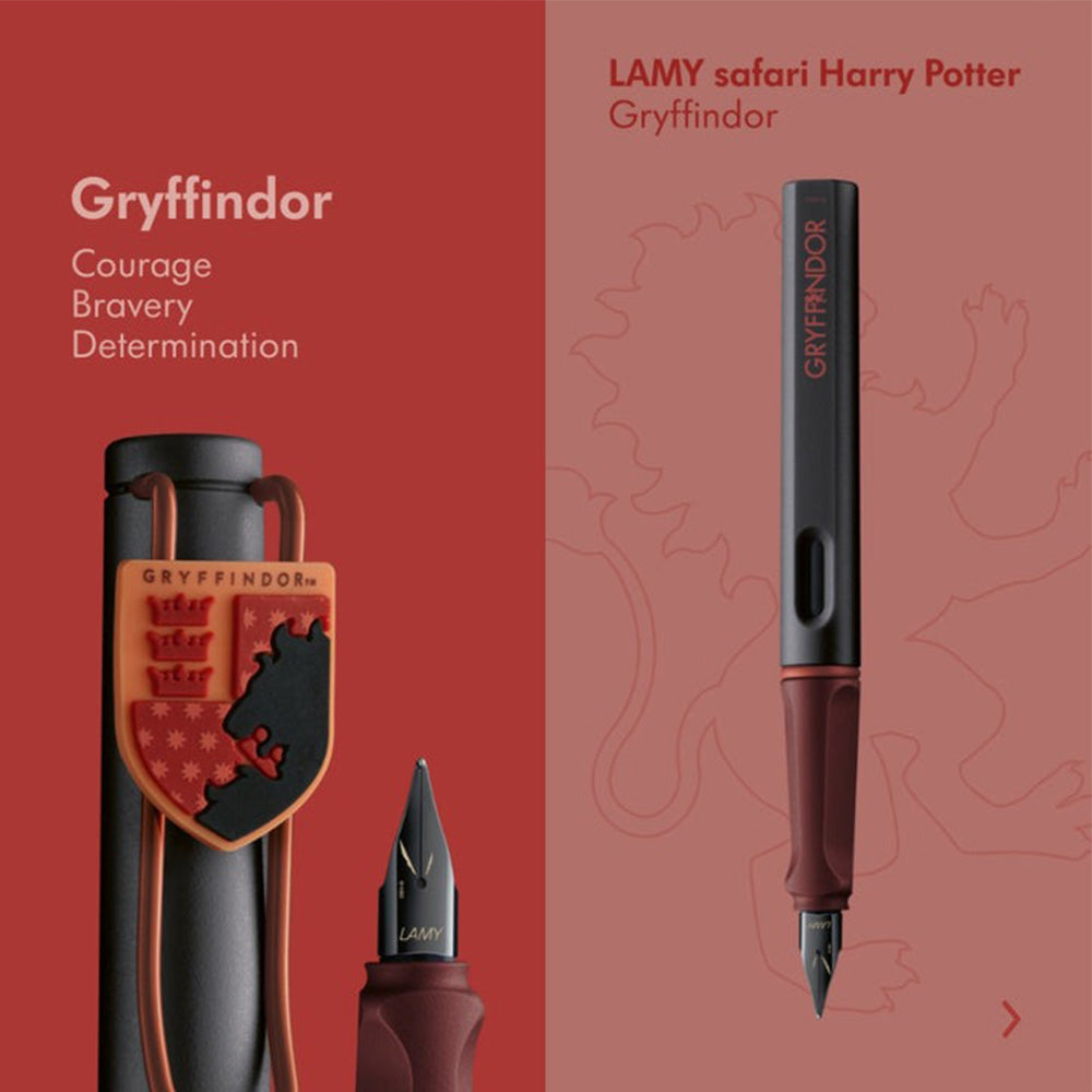 Lamy Safari 0B3 Gryffindor Harry Potter Special Edition Fountain Pen - Medium Nib