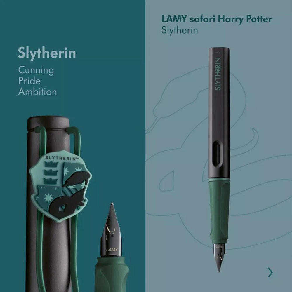 Lamy Safari 0B5 Slytherin Harry Potter Special Edition Fountain Pen - Fine Nib