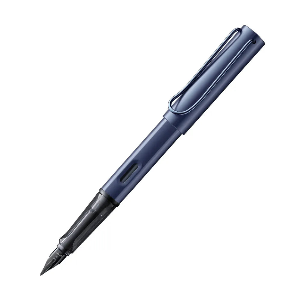 Lamy LX 0E5 Blue with Polished PVD Trim Fountain Pen - Stainless Steel Nib