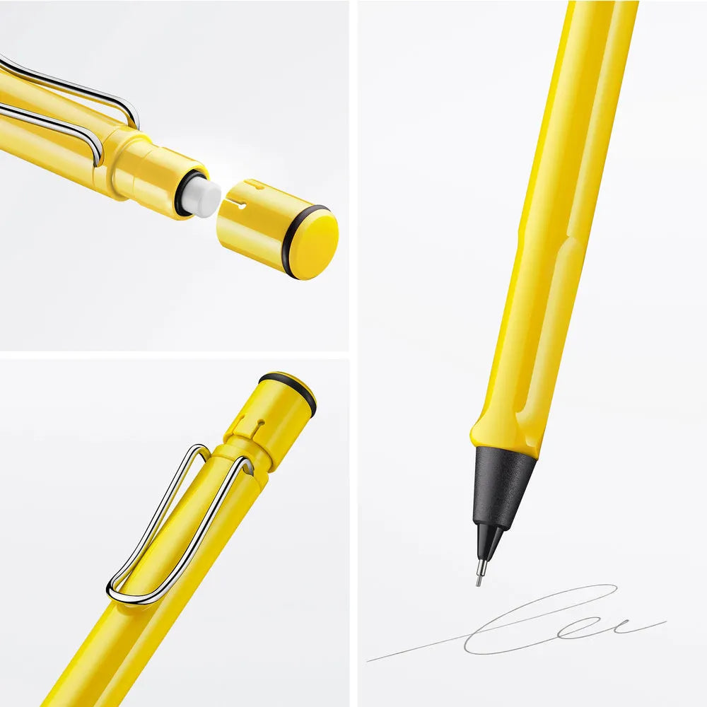 Lamy Safari 118 Shiny Yellow with Metal Clip 0.5mm Mechanical Pencil