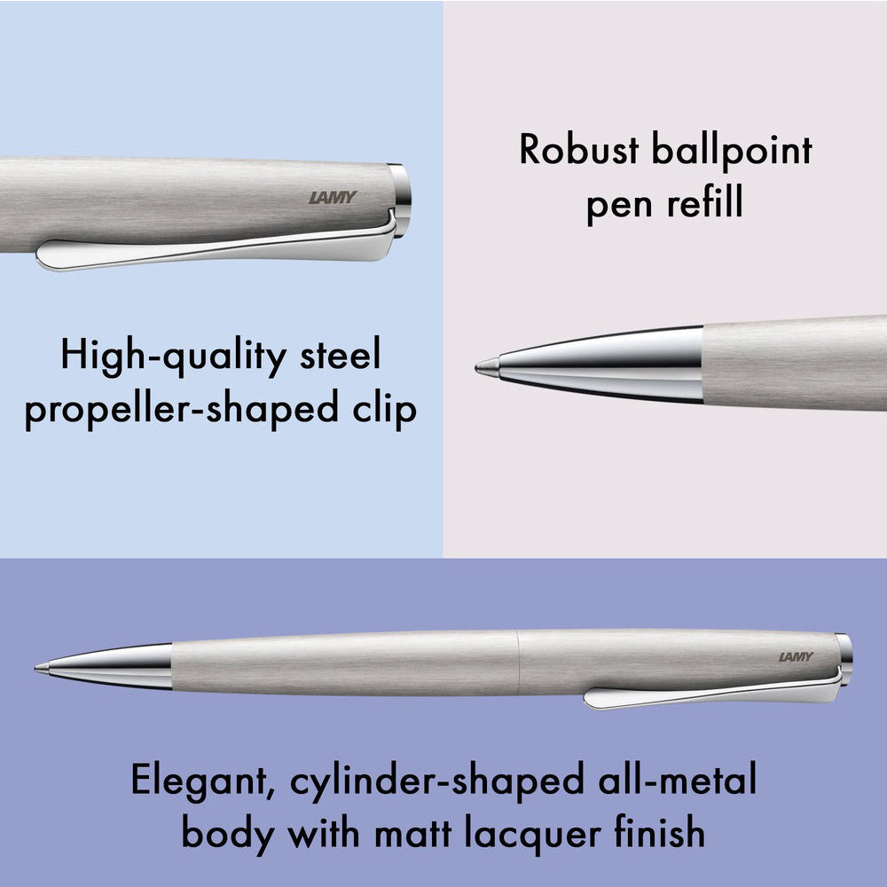 Lamy Studio 265 Brushed Steel Ballpoint Pen