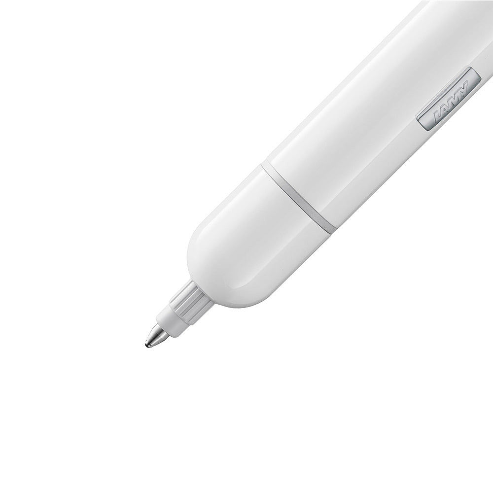 Surprisingly Practical. LAMY pico white Ballpoint pen Small and handy, the LAMY pico first shows its full potential when expanded. An innovative pocket pen which transforms to a full-grown ballpoint pen thanks to its sophisticated push mechanism. Pocket pen / shiny white lacquer finish / with compact refill LAMY M 22 M black