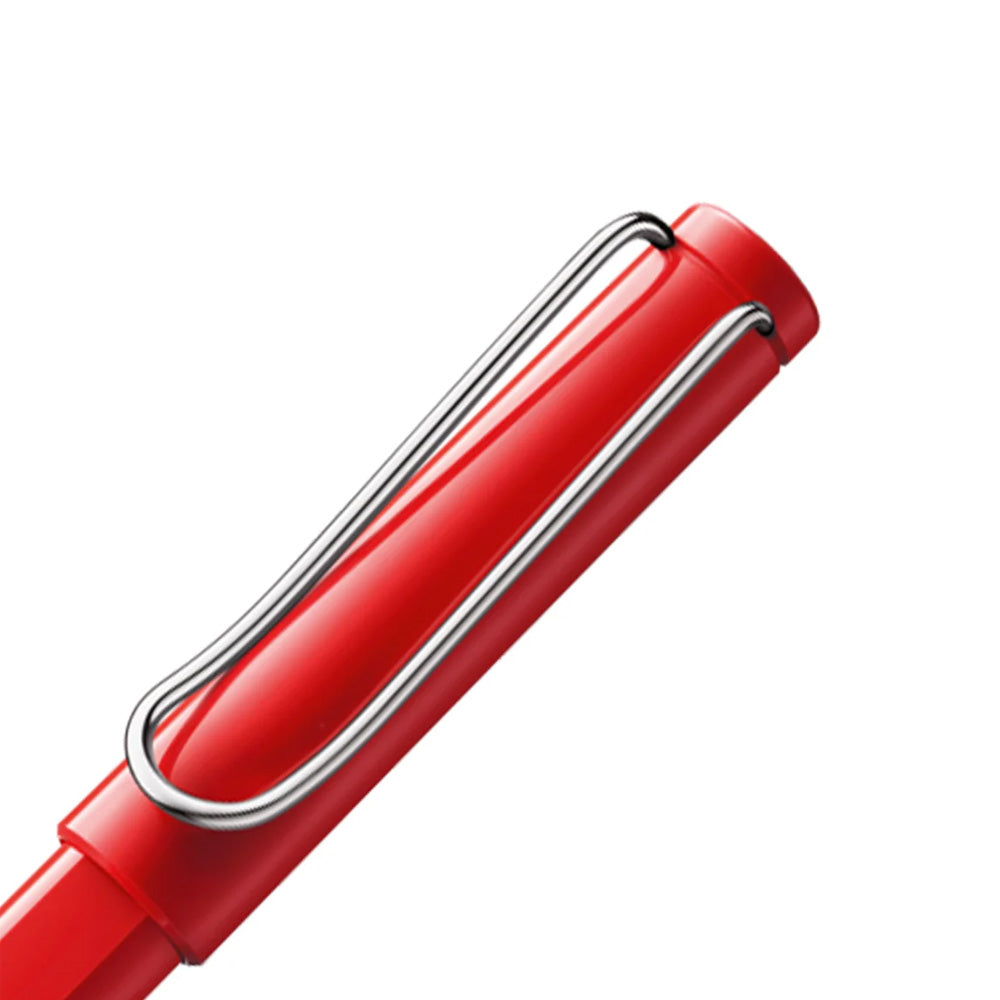 Lamy Safari 316 Red with Metal Clip Rollerball Pen