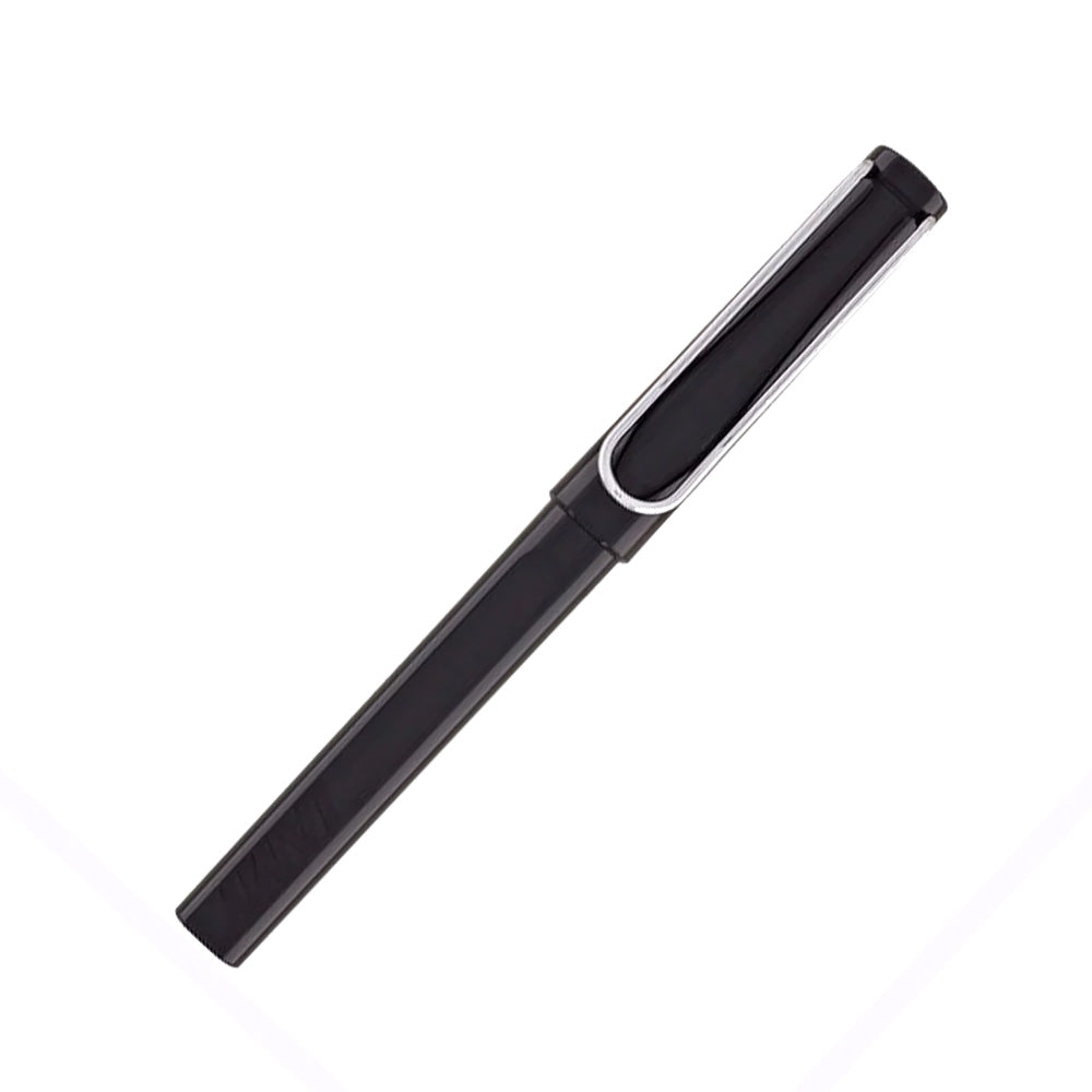 The iconic LAMY Safari range incorporates functional modern design with a lightweight, durable plastic to create a reliable, robust, classic Roller Ball Pen suitable for beginners and experts alike. Initially designed for students, the LAMY safari rapidly became a staple for Roller Ball Pen lovers of all ages. With a click-cap mechanism for effortless usability and distinctive recessed grip to ensure comfort for long note-taking sessions, the Safari is the perfect companion for the everyday writer. Clipping