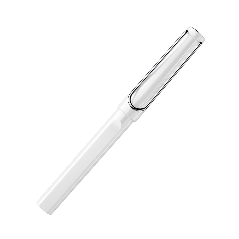 Lamy Safari 319 White with Metal Clip Rollerball Pen