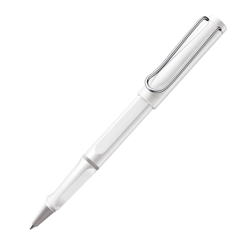 Lamy Safari 319 White with Metal Clip Rollerball Pen