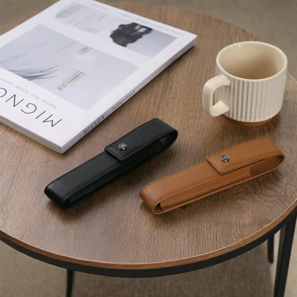Cross Mocha Leather Magnetic Single Pen Case