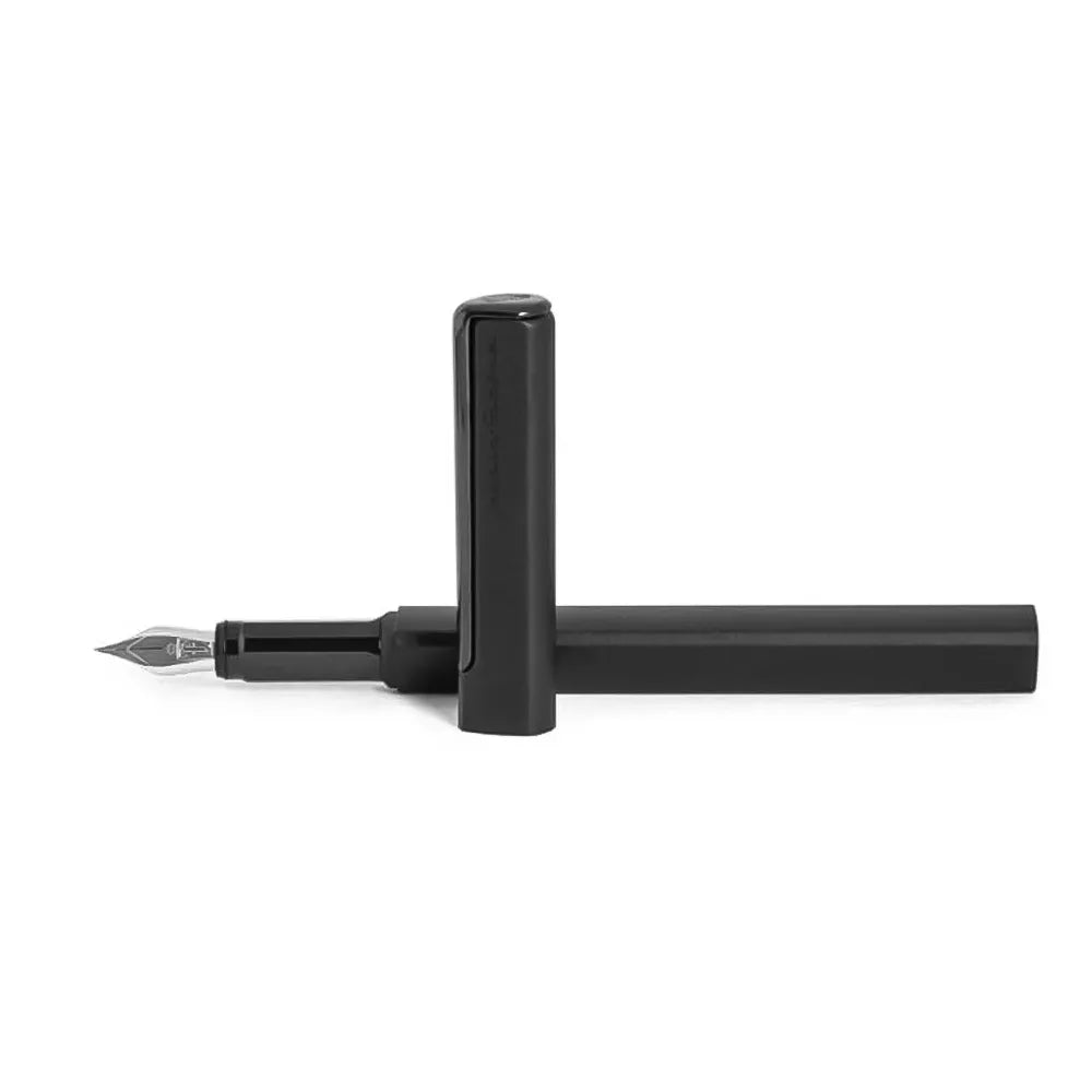 Pininfarina One Black Retractable Black Trim Fountain Pen- Medium Nib