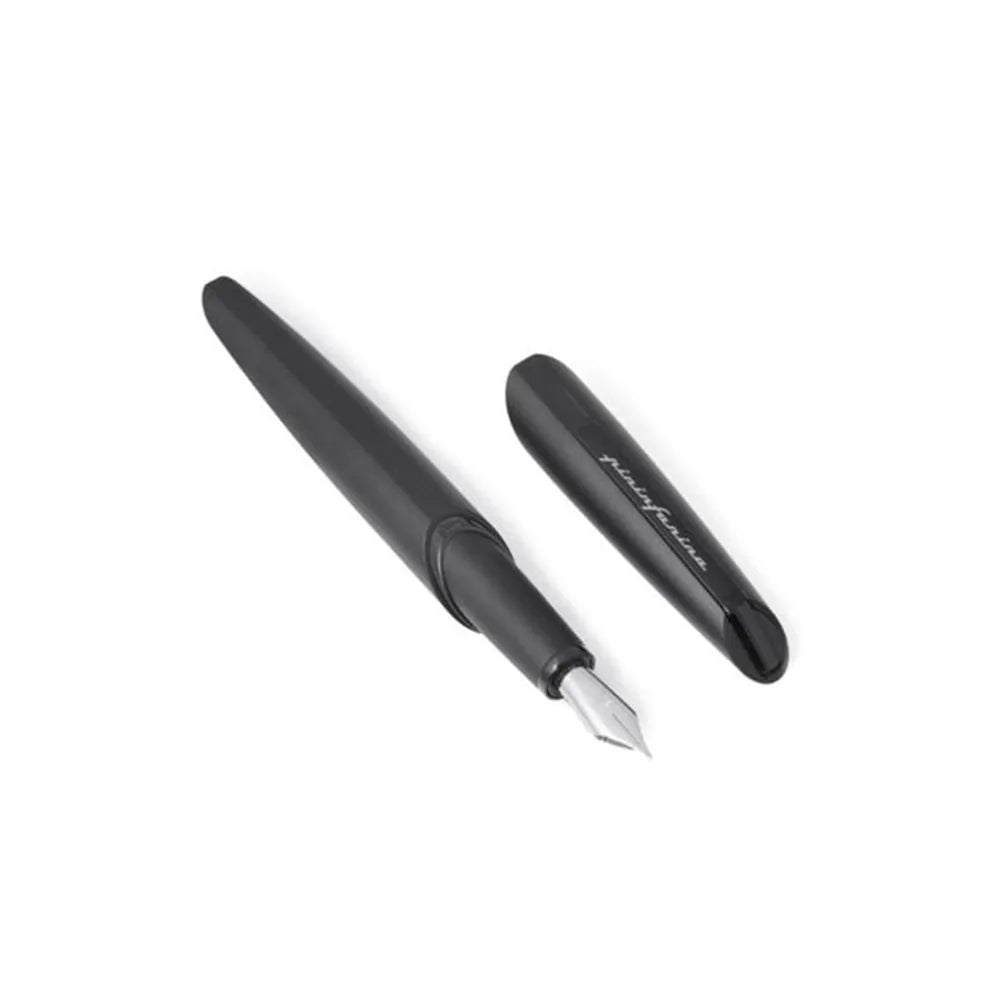 Pininfarina PF Twp Black Aluminum with Black PVD Trim Fountain Pen - Stainless Steel Nib