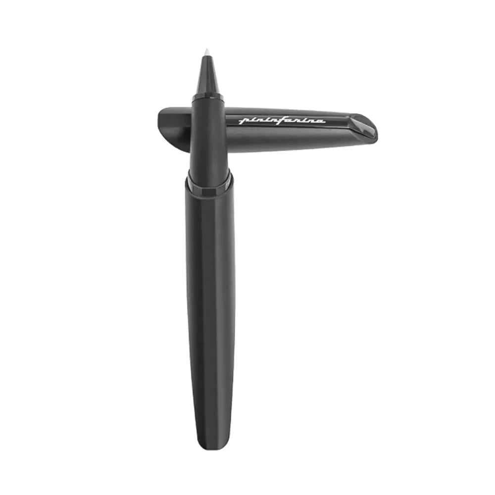 Pininfarina Black Roller Ball Pen with Black Pvd Trim
