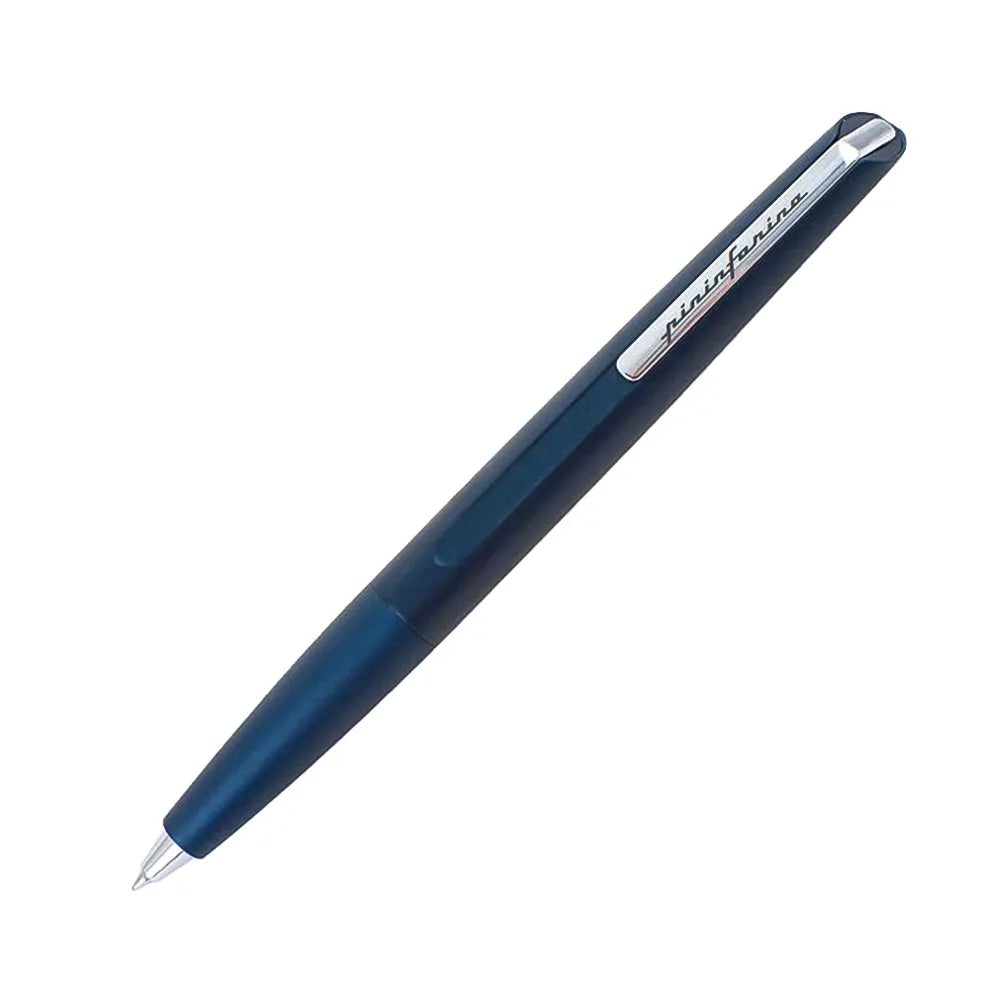 Pininfarina Two Dark Blue Ballpoint Pen Chrome Trim with Twist Mechanism.