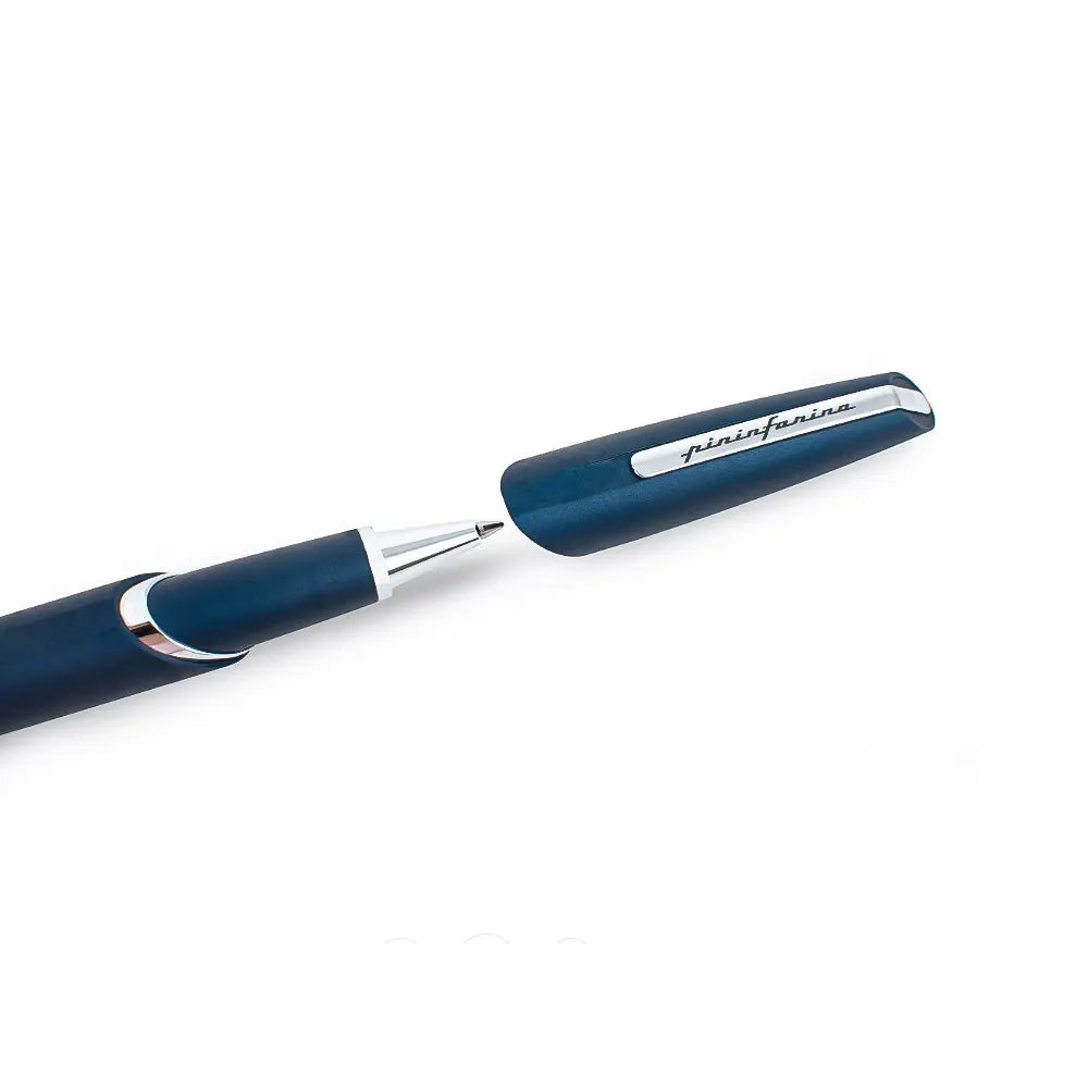 Pininfarina Dark Blue Roller Ball Pen with Chrome Trim