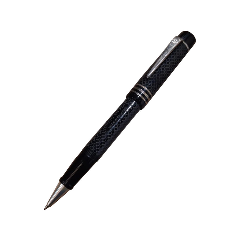 Onoto Magna Classic Black & Sliver Fittings with Chasing Rollerball Pen