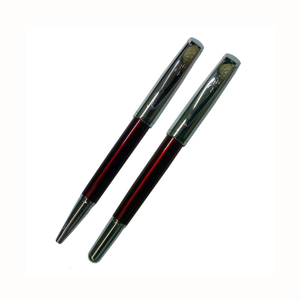 Premec Set Red-Chrome CT Rollerball & Ballpoint Pen