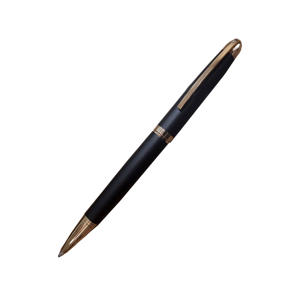 Premec Set Matte Black Gold Trim Rollerball & Ballpoint Pen