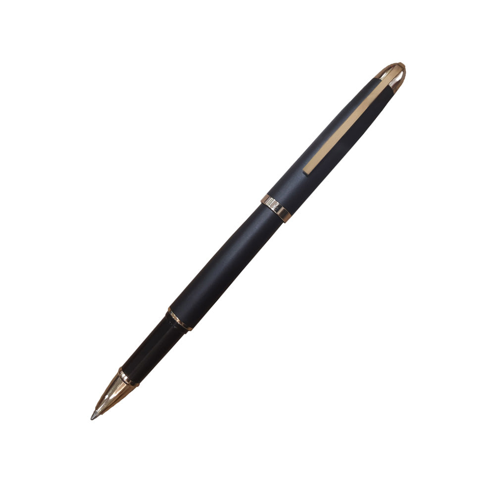 Premec Set Matte Black Gold Trim Rollerball & Ballpoint Pen