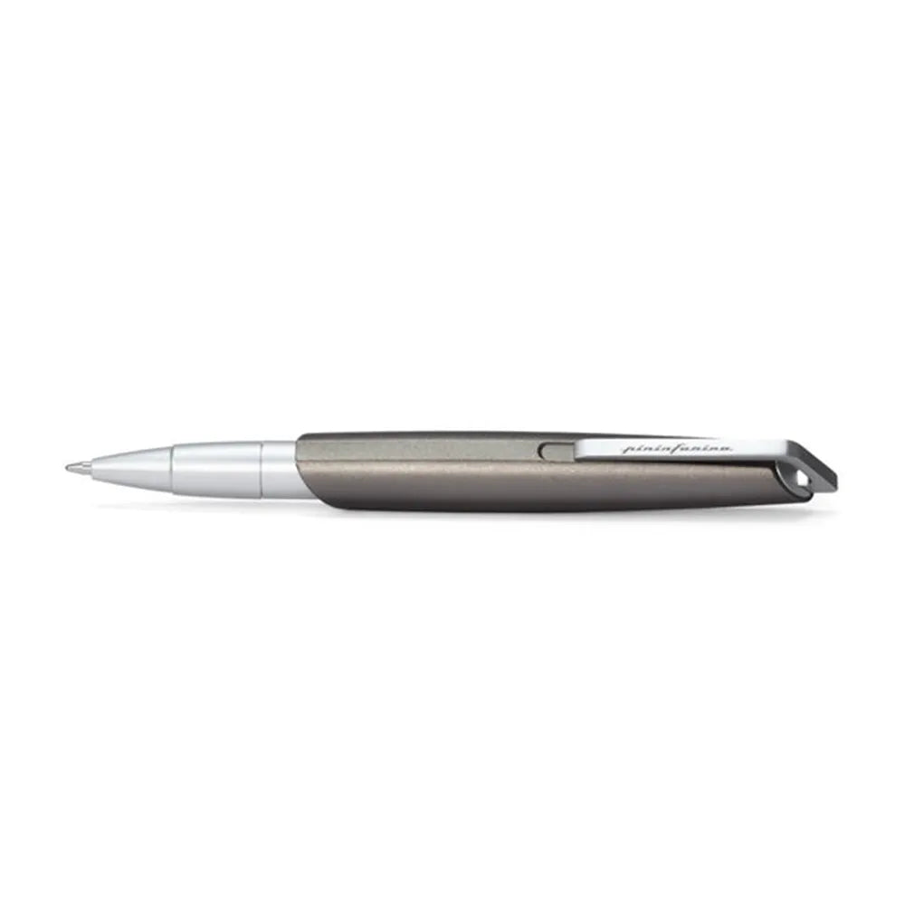 Pininfarina PF GO Titanium Finish Retractable Tip with Chrome Trim Ballpoint Pen