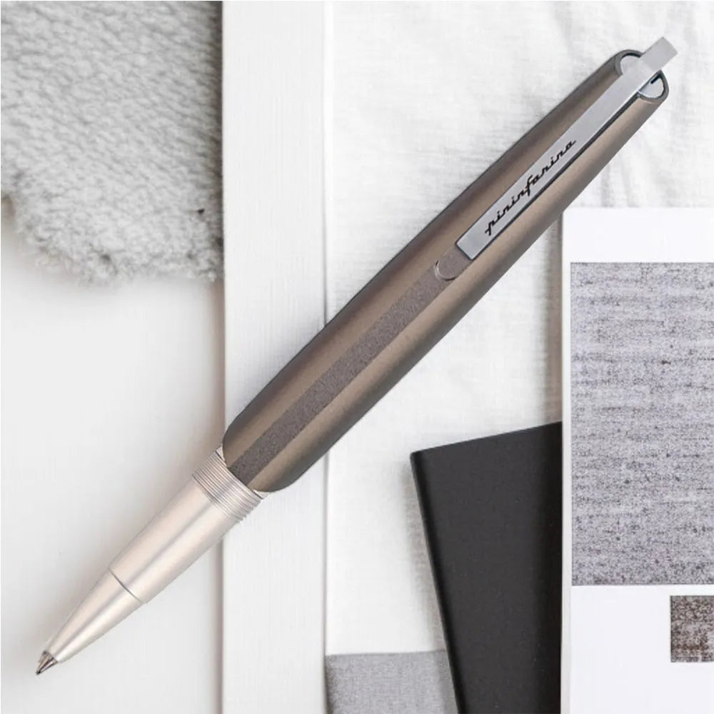 Pininfarina PF GO Black With Black PVD Trim Rollerball Pen