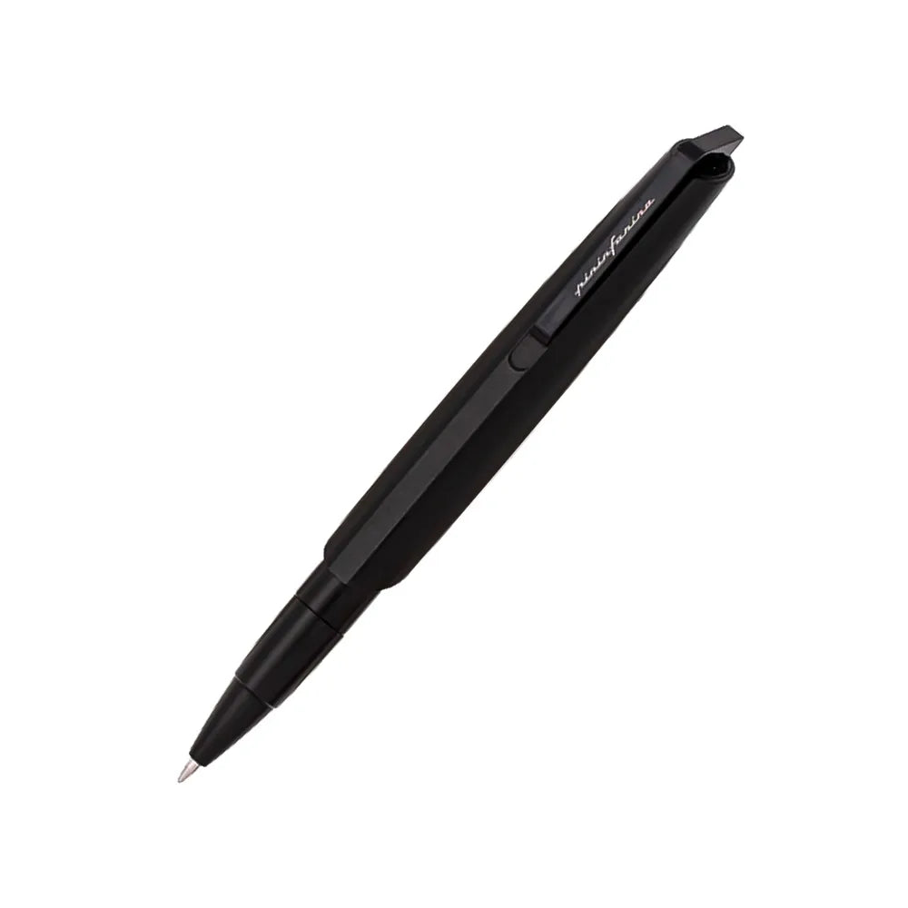 Pininfarina PF Go Black Ballpoint Pen With Black PVD Trim in Twist Mechanism.