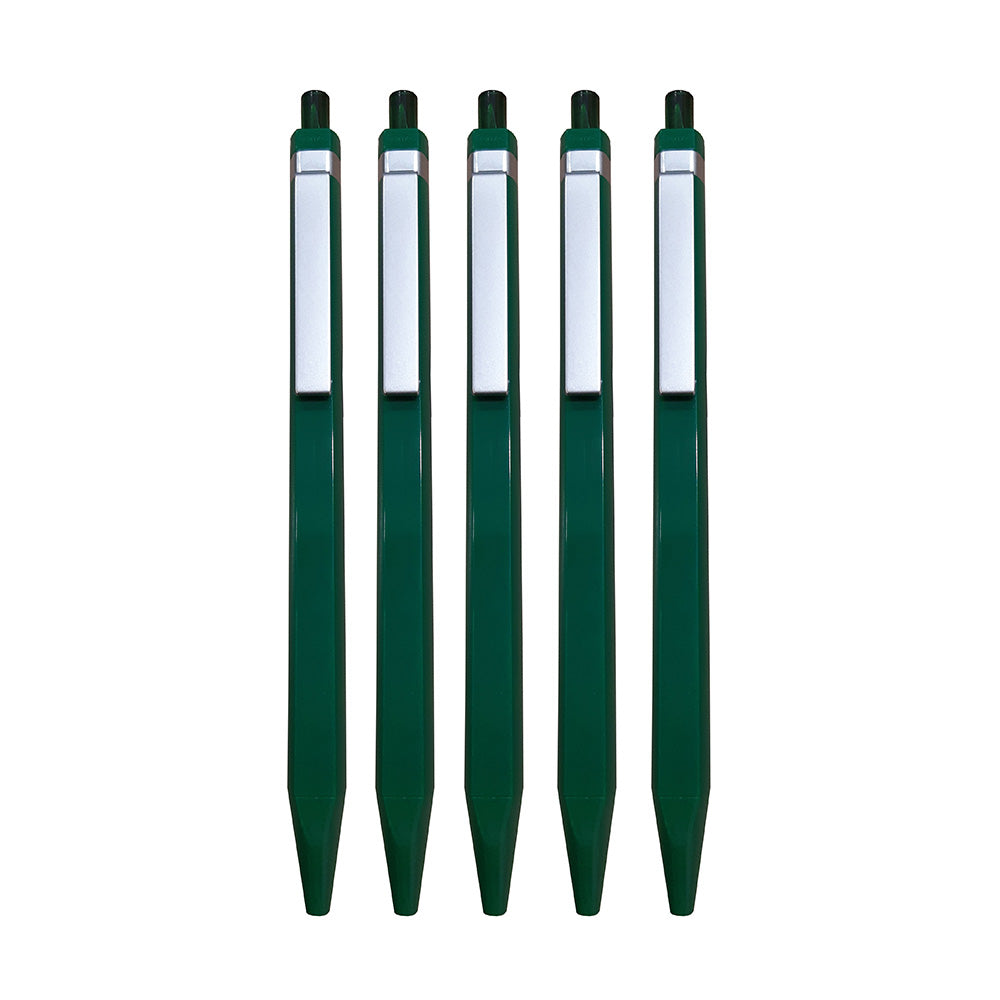 Premec Radical Metal Clip Gel Pen - Dark Green (Pack of 5)