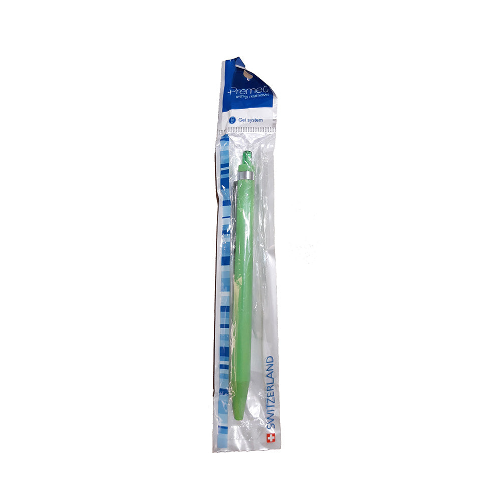 Premec Radical Metal Clip Gel Pen - Light Green (Pack of 5)