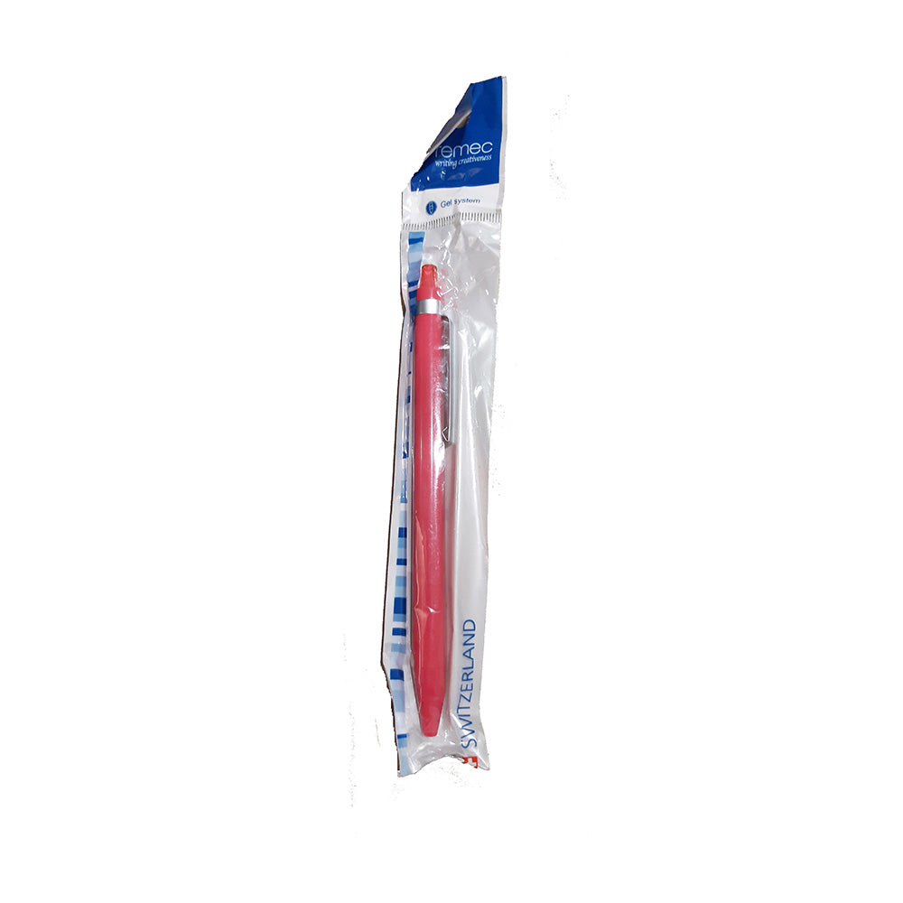 Premec Radical Metal Clip Gel Pen - Pink (Pack of 5)