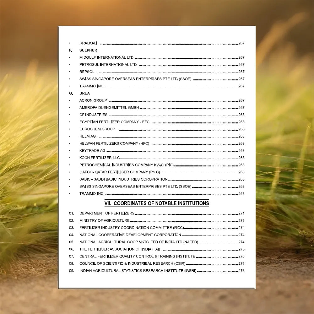 RNZ Indian Fertilizer Industry Directory(IFID)-2026-27 - 32nd Edition