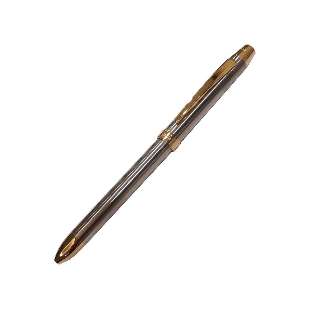 Penac ELE Stainless Steel with Gold Trim Multifunction Pen