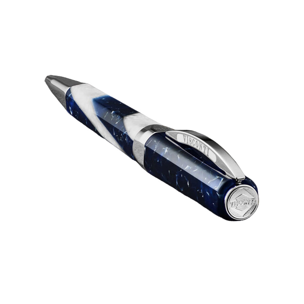 Visconti Opera Elements Blue Water Resin with Rhodium Trim Ballpoint Pen