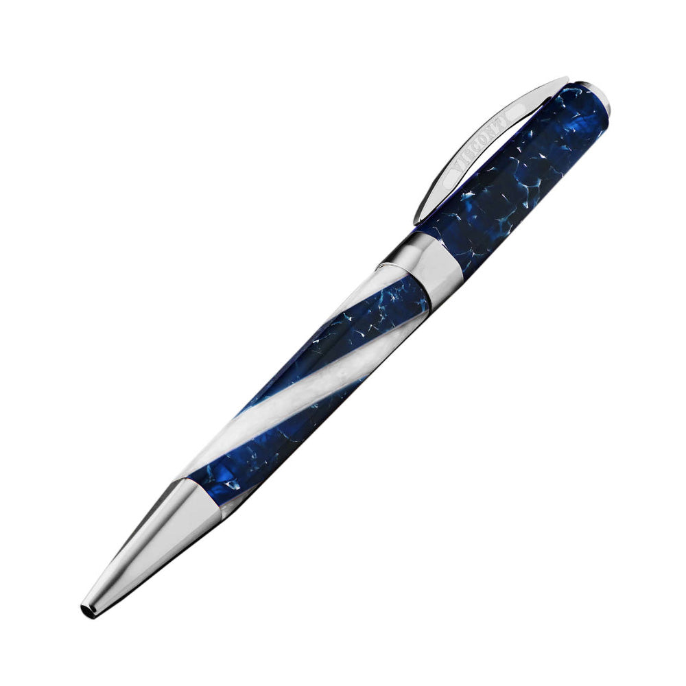 Visconti Opera Elements Blue Water Resin with Rhodium Trim Ballpoint Pen