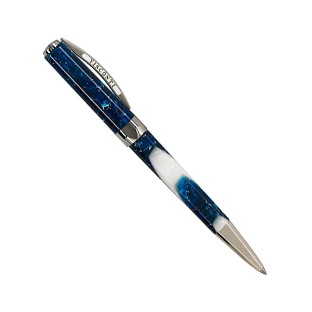 Visconti Opera Elements Blue Water Resin with Rhodium Trim Ballpoint Pen