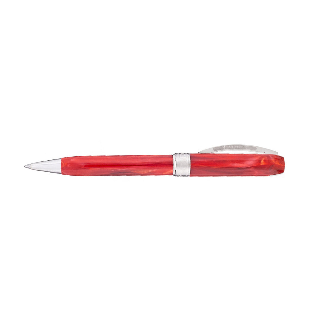 Visconti Rembrandt Red Resin with Palladium-Plated Trim Ballpoint Pen