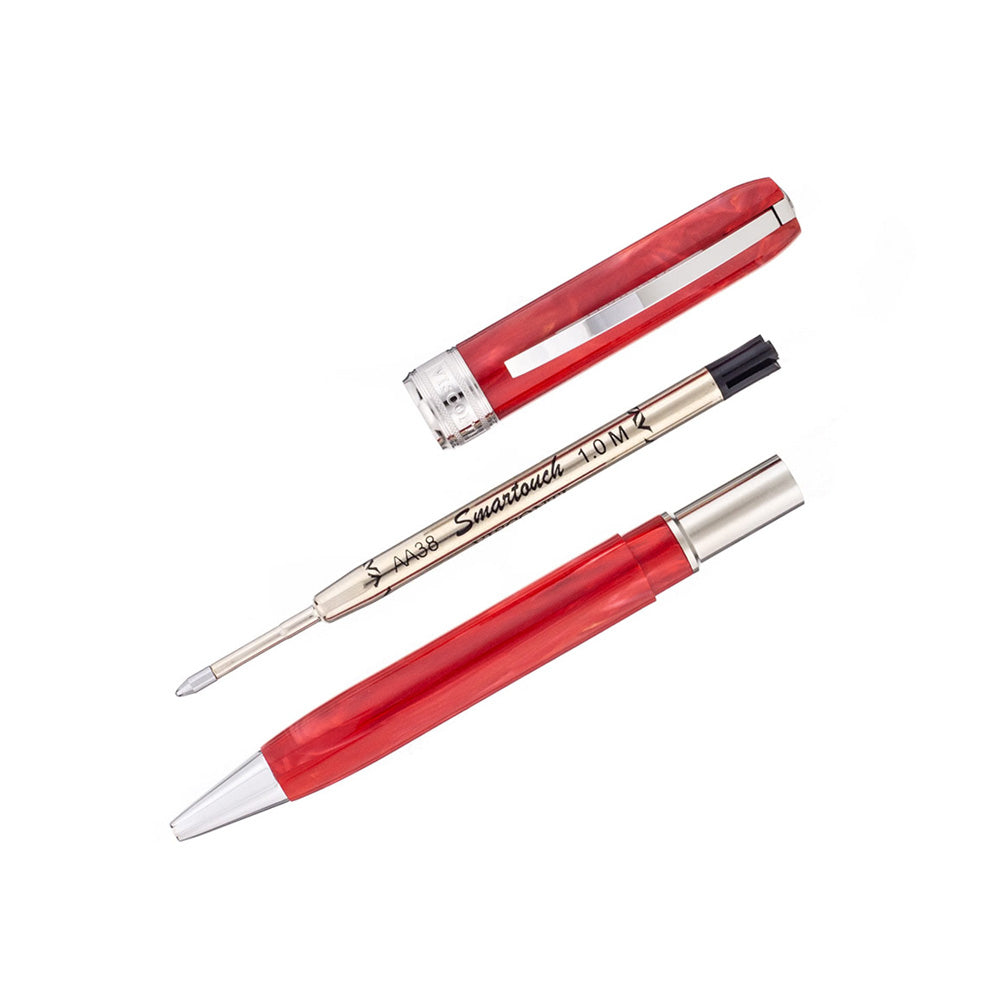 Visconti Rembrandt Red Resin with Palladium-Plated Trim Ballpoint Pen