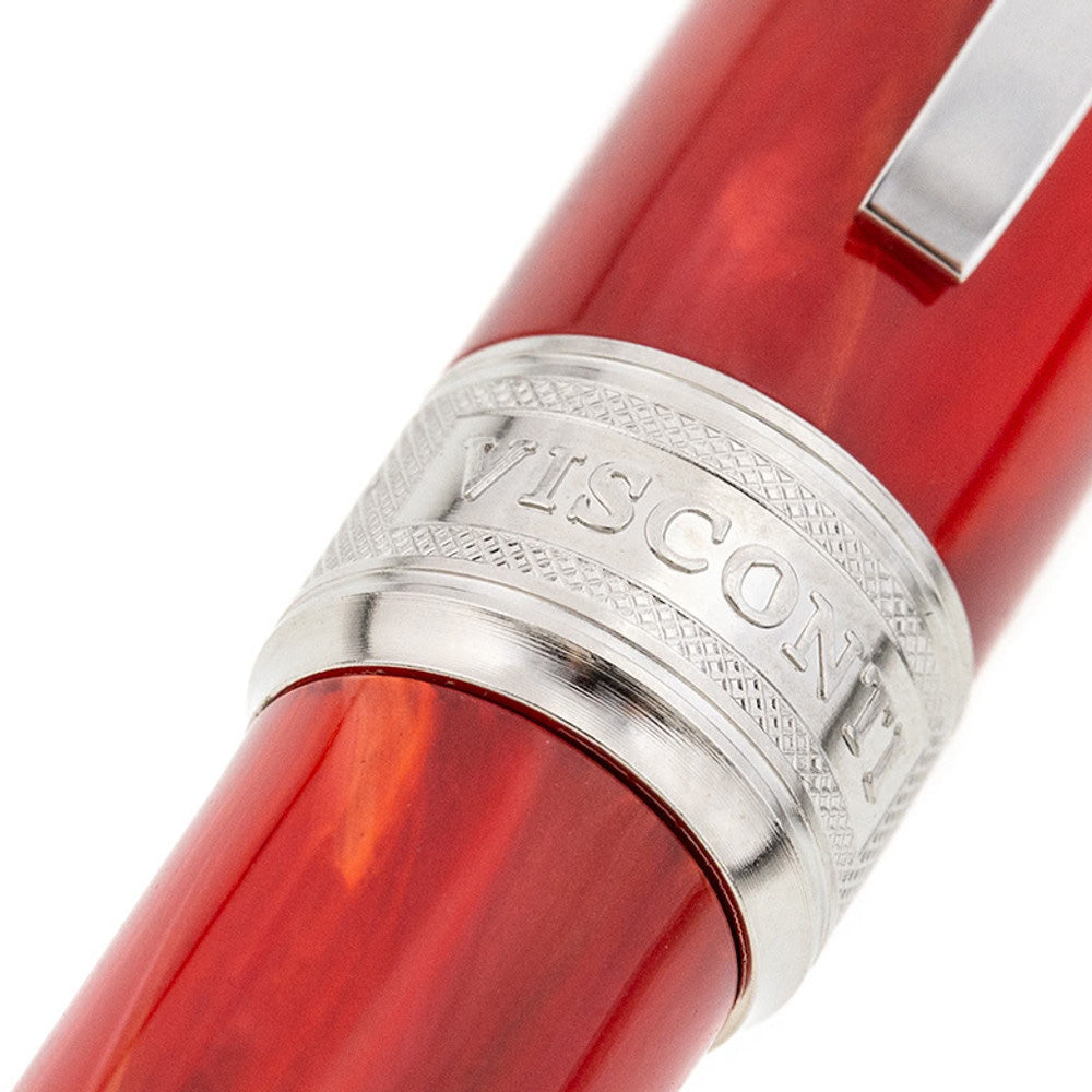 Visconti Rembrandt Red Resin with Palladium-Plated Trim Ballpoint Pen