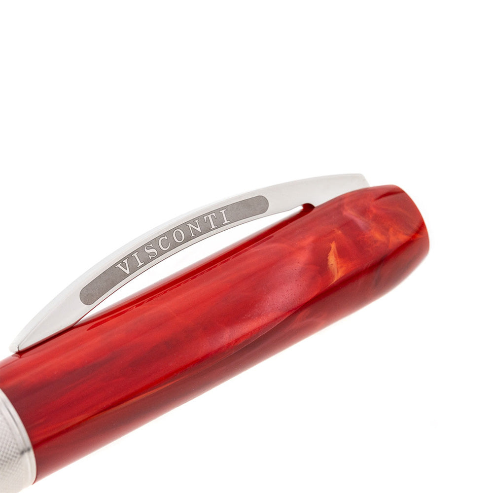 Visconti Rembrandt Red Resin with Palladium-Plated Trim Ballpoint Pen