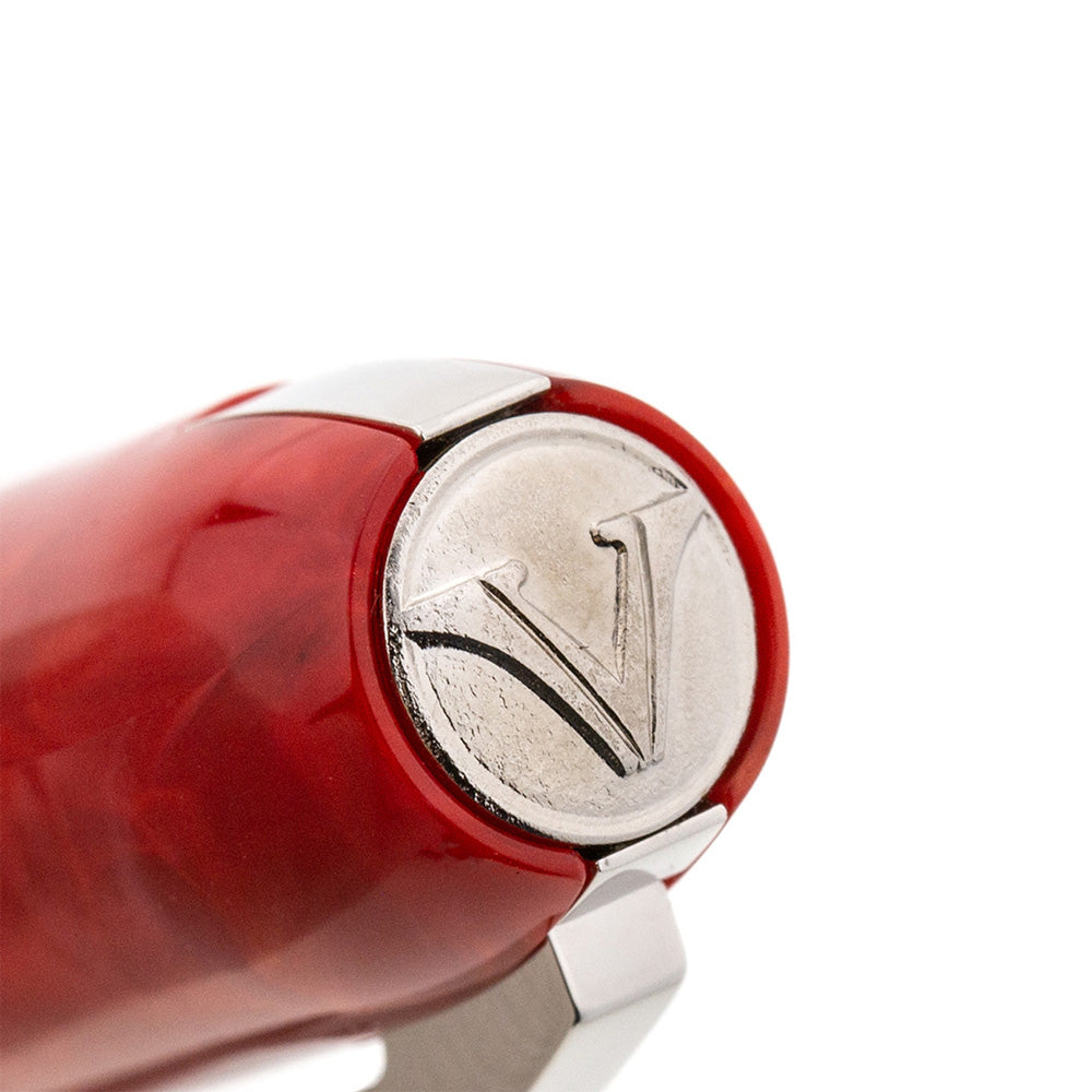 Visconti Rembrandt Red Resin with Palladium-Plated Trim Ballpoint Pen