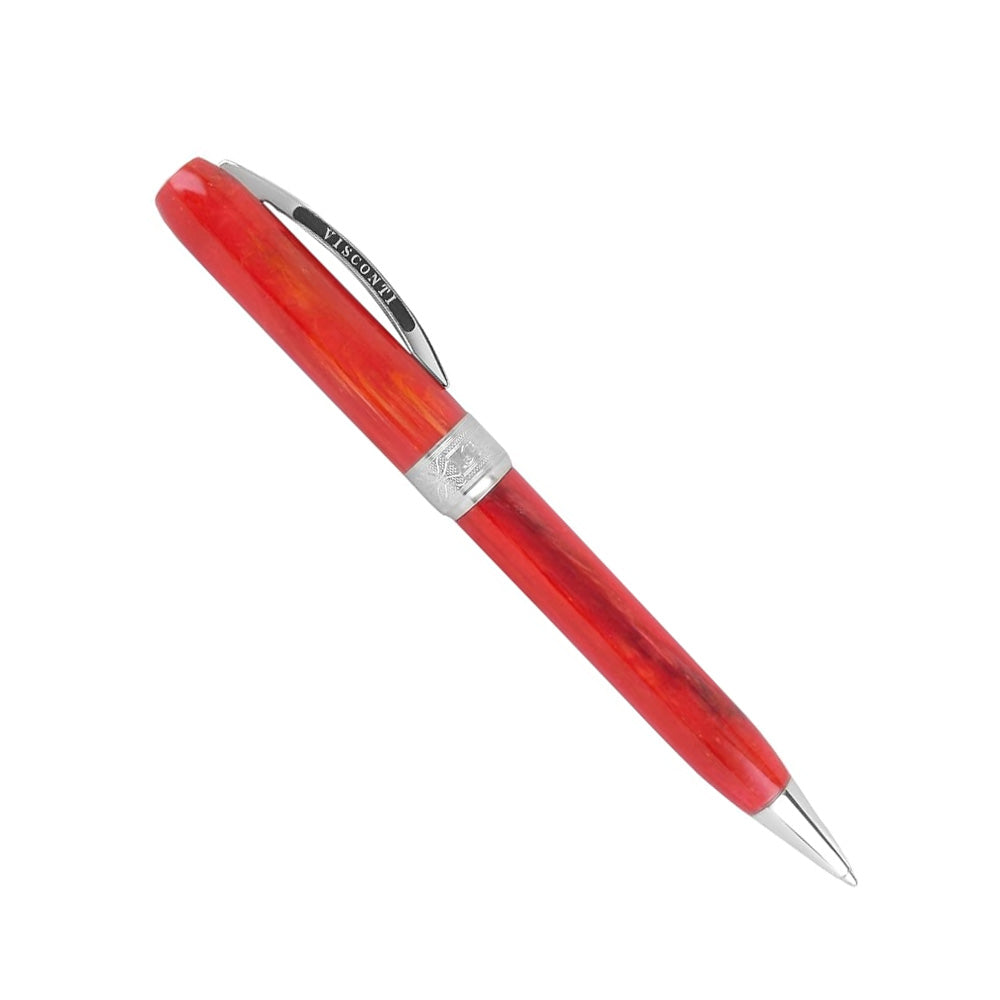 Visconti Rembrandt Red Resin with Palladium-Plated Trim Ballpoint Pen