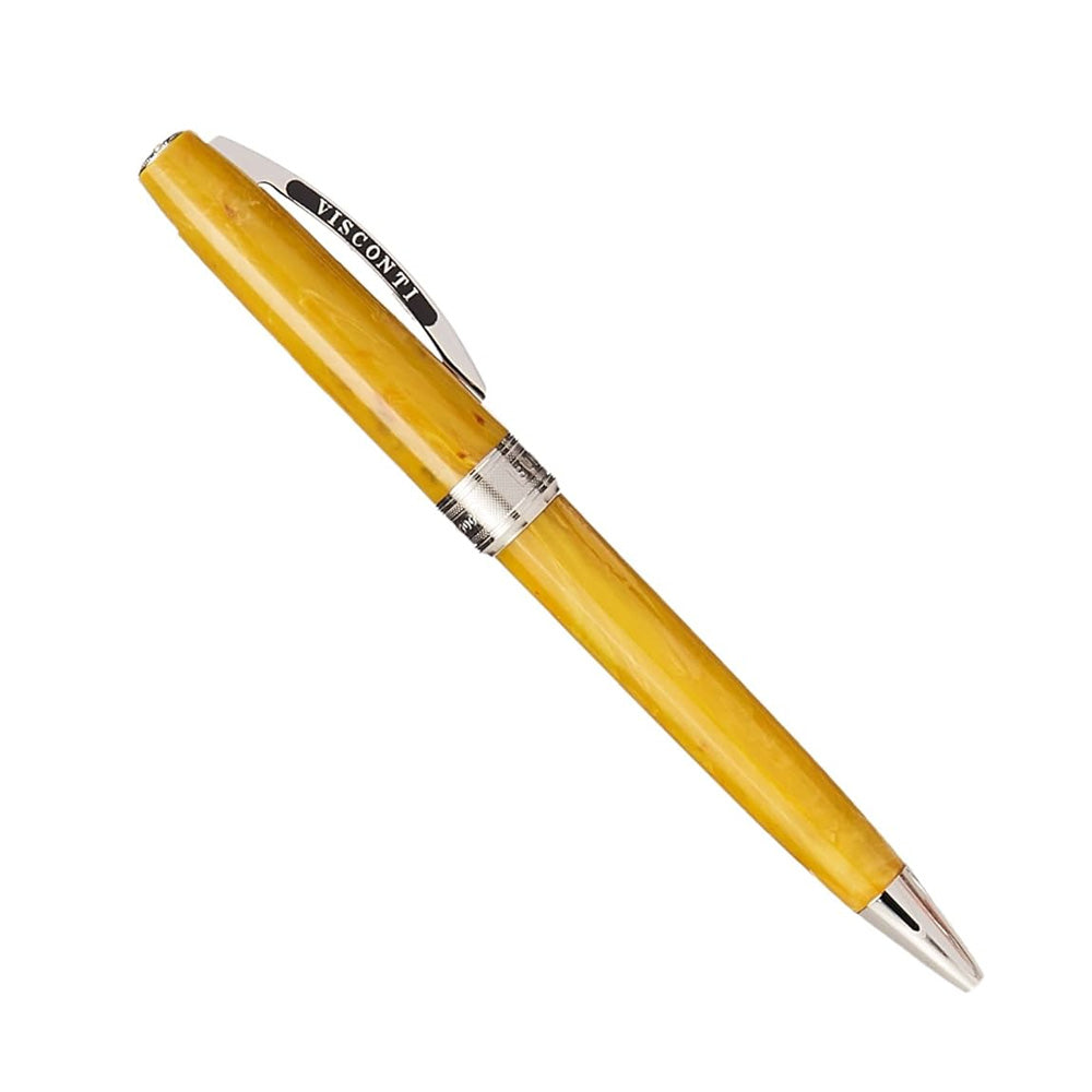 Each Van Gogh pen is matched to a painting of the great impressionist painter. We have reinterpreted the oil colours, textures and emotions of the great Dutch artist’s paintings through the use of natural resin. All the metal parts of the pen are made in brass and then palladium plated. Van Gogh collection is inspired from his paintings Colour: Sunflower Trim : Palladium-Plated Trim Material: Swirling Yellows Acrylic resin Filling: Refill A38 Closure type: "twist" mechanism Country of Origin : Italy