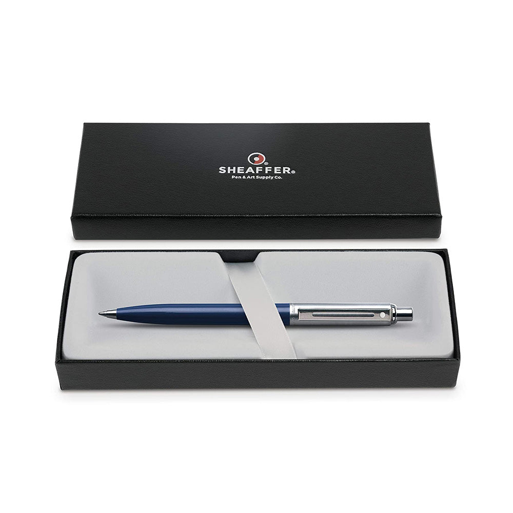 Sheaffer Sentinel 321 Blue and Chrome With Chrome Trim Ballpoint Pen