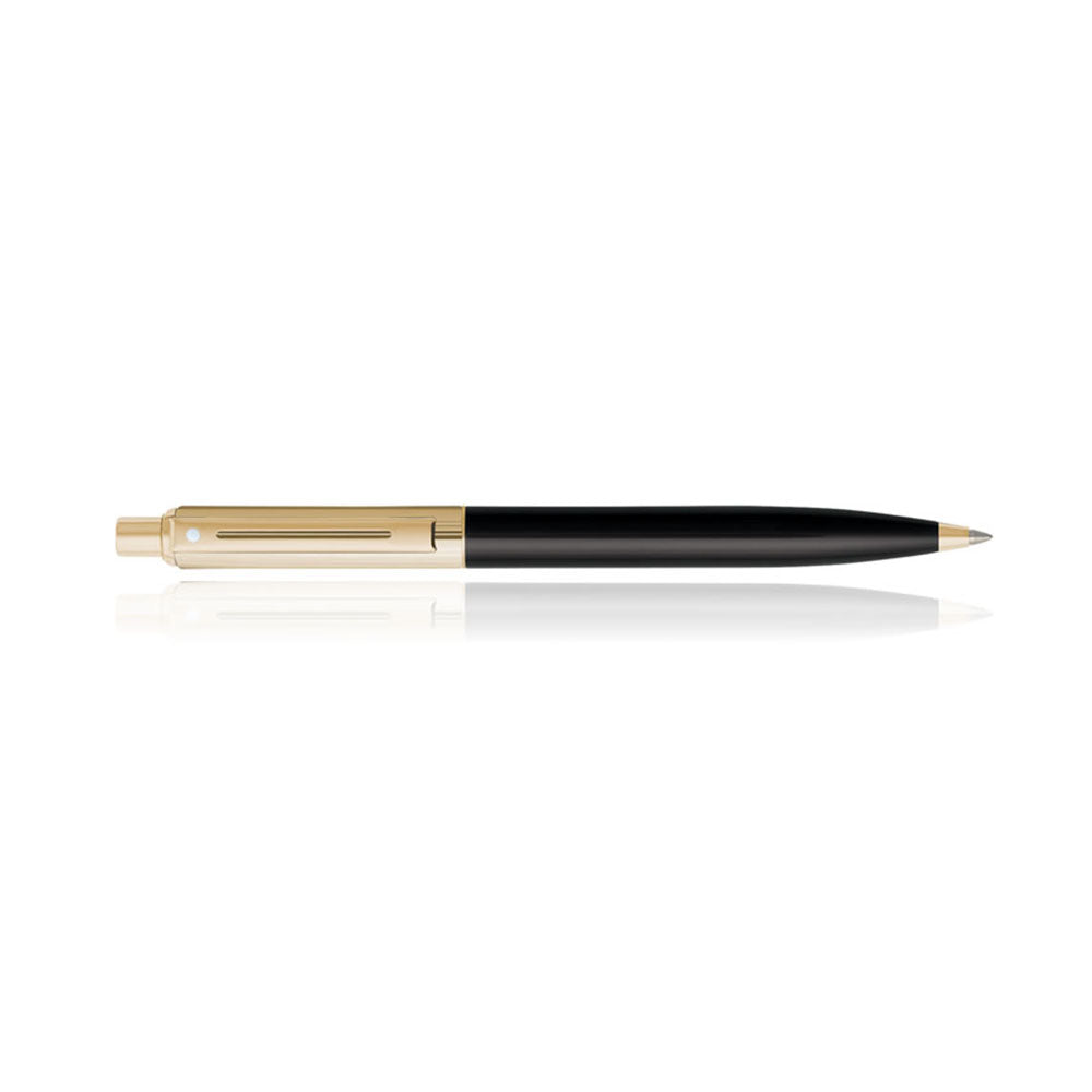 Sheaffer Sentinel Signature 9076 Glossy Black with Gold Plate Cap & Trim Ballpoint Pen