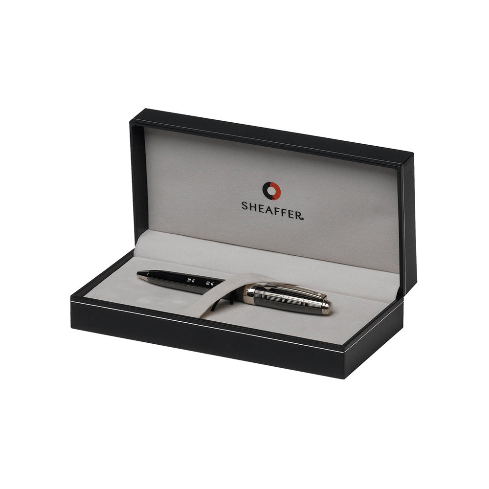 Sheaffer Prelude Signature 9170 Engraved Gunmetal Ceramic with Engraved Palladium-Plated Trim Ball Pen
