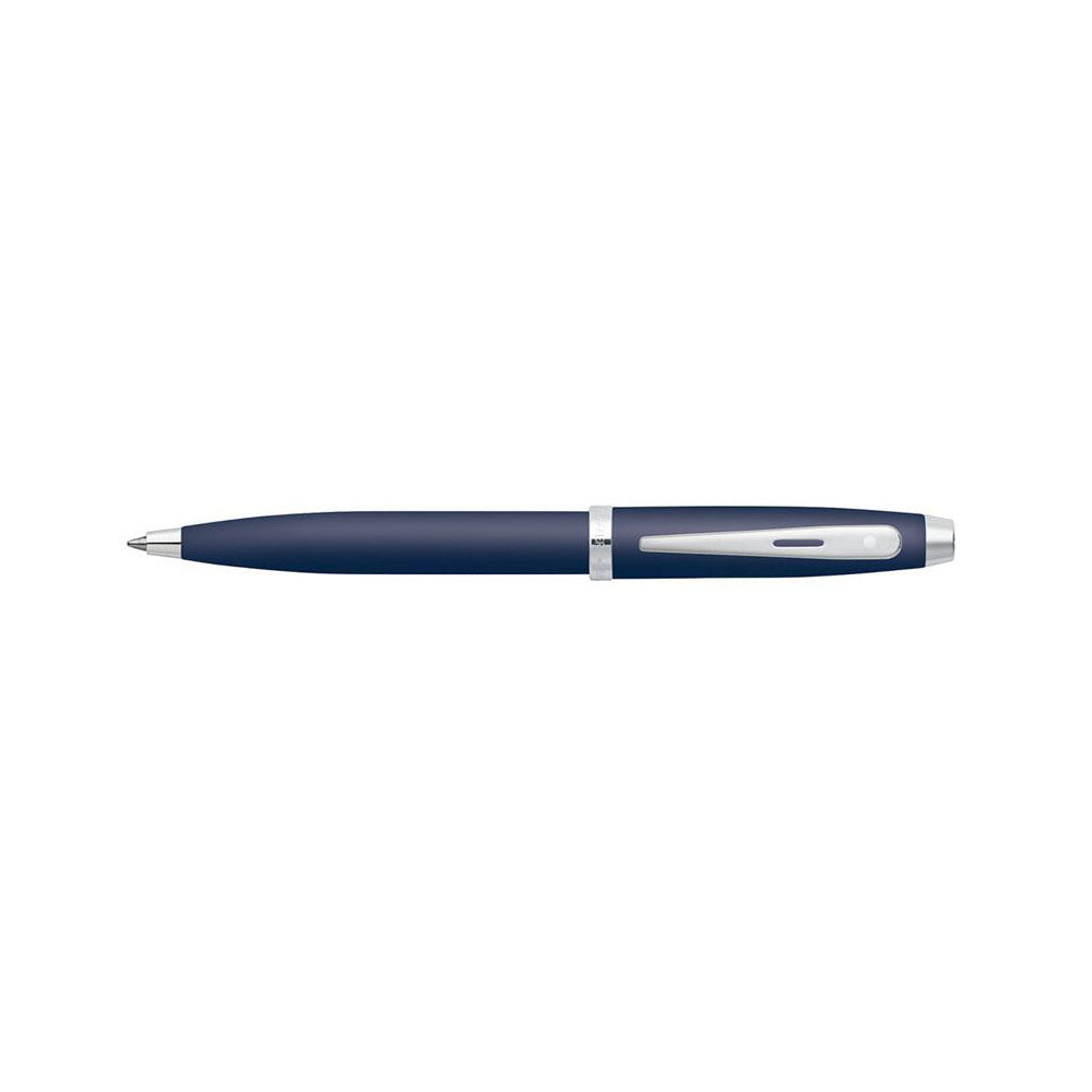 Sheaffer Gift 100 A9318 Matt Blue with Nickel Plate Trim Ball Pen