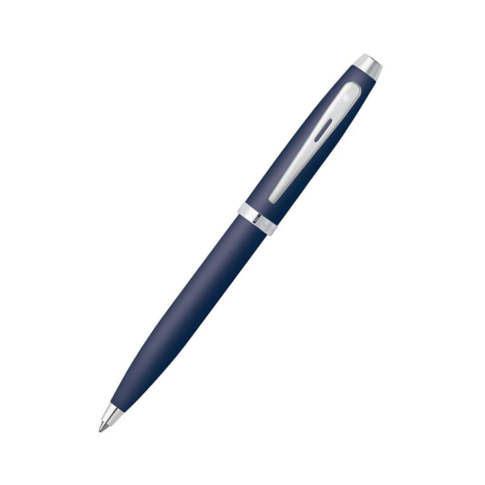 Sheaffer Gift 100 A9318 Matt Blue with Nickel Plate Trim Ball Pen