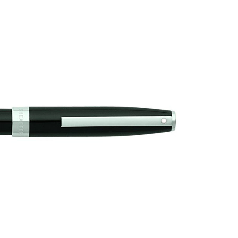Sheaffer Sagaris 9470 Glossy Black with Chrome Trim Fountain Pen - Medium Nib