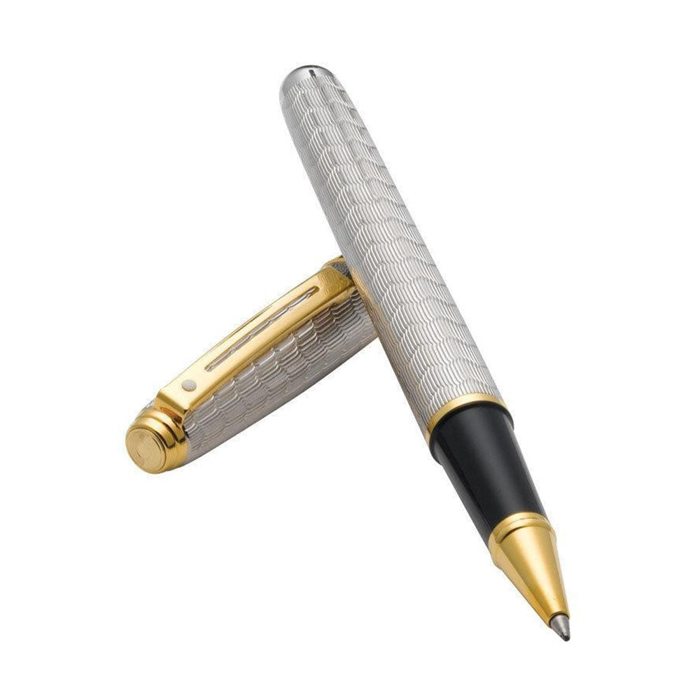 Sheaffer Prelude Signature A9170 Engraved Silver Plated with GT Rollerball Pen