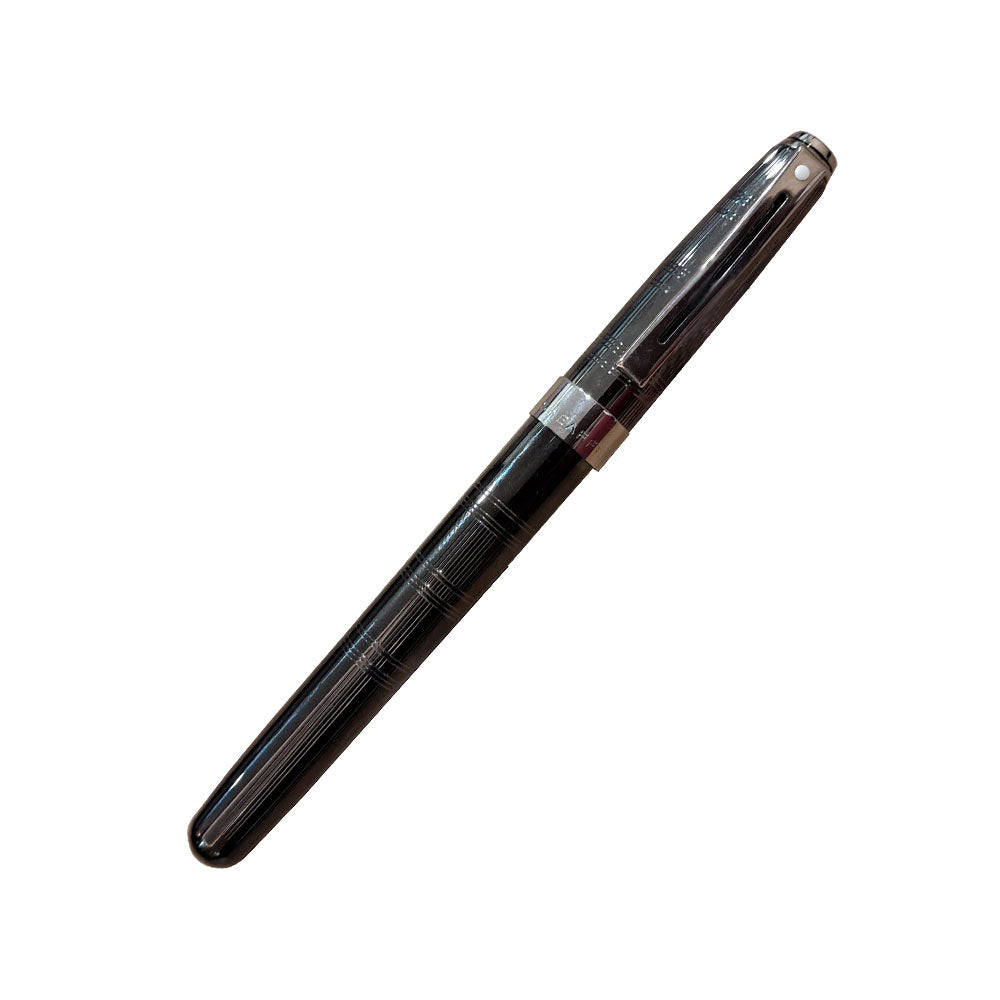 Sheaffer Prelude Signature 9171 Engraved Gunmetal Ceramic with Palladium Plated Trim Rollerball Pen